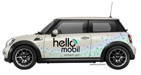 Den gibt es zu gewinnen: einen Mini von helloMobil