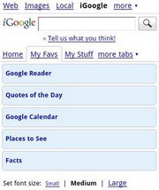 iGoogle Mobile auf dem iPhone oder einem Android-Handy