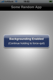 Programme laufen im Hintergrund mit iPhone-Backgrounder