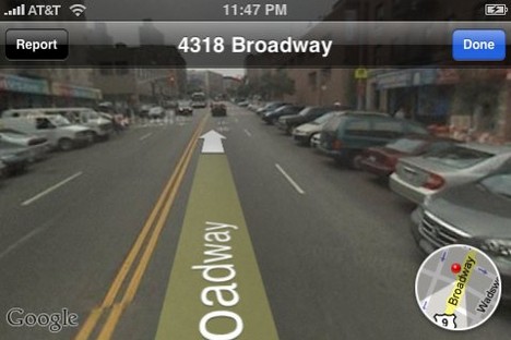 So sieht Street View auf dem iPhone aus