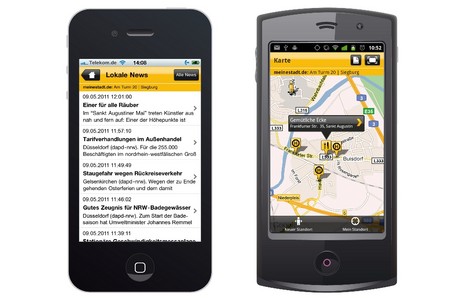 meinestadt.de auf iPhone und Android-Handy