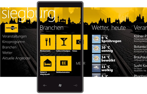 meinestadt.de auf dem Windows Phone