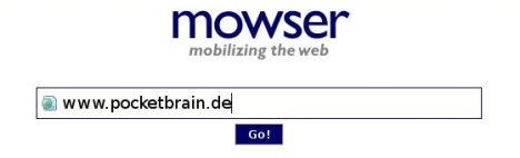 Auch Pocketbrain gibt es als Mowser-Version