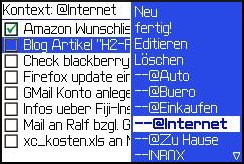 Jeder Aufgabe einen Kontext zuordnen