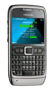 Nokia E71 mit WalkingHotSpot