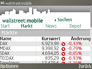 Wallstreet:mobile bringt die B�rse aufs Handy
